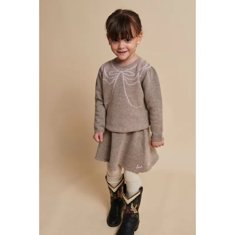Copenhagen Colors Sand Mel Cashmere Nederdel W. Emb. 2