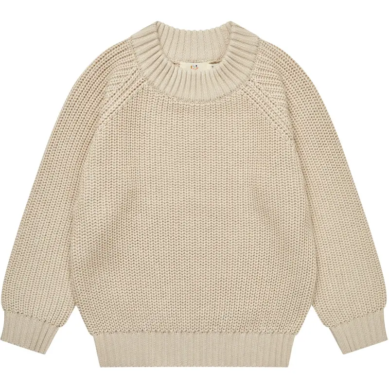 Copenhagen Colors Sand Strikket Classic Rib Bluse 1