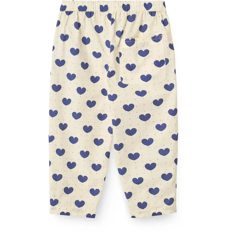 Copenhagen Colors X Luksusbaby Heart Aop Ocean Heart And Dots Bukser Loose Fit 2