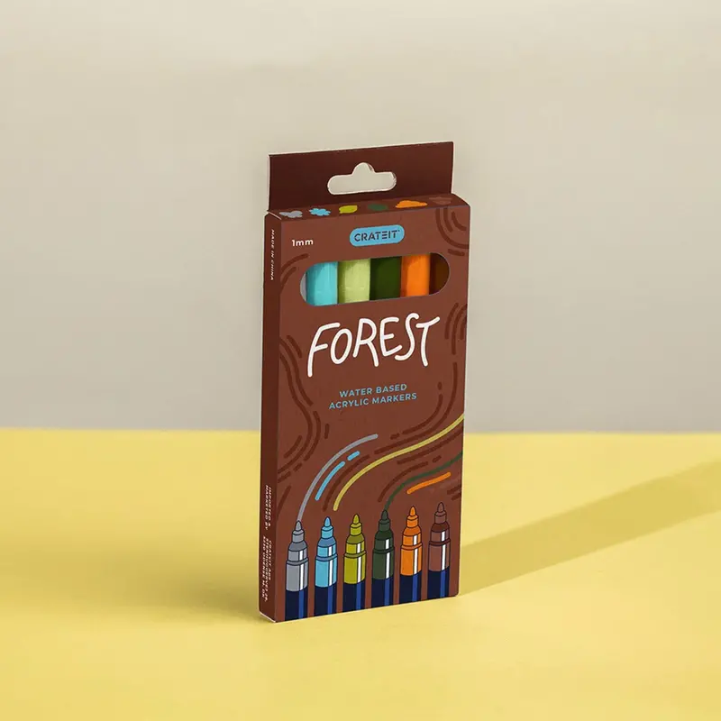 Crateit Forest Tuscher 1Mm 6 Pak 1