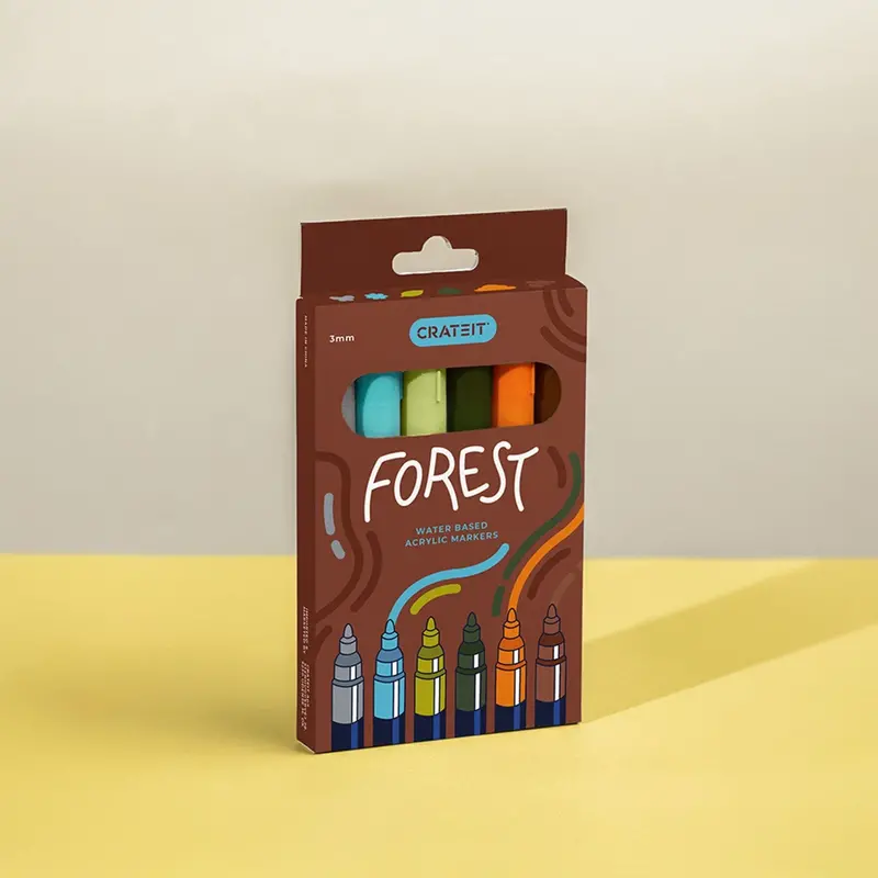 Crateit Forest Tuscher 3Mm 6 Pak 1