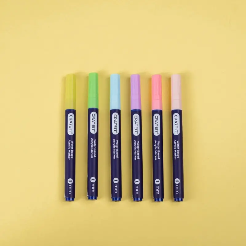 Crateit Pastel Tuscher 1Mm 6 Pak 1