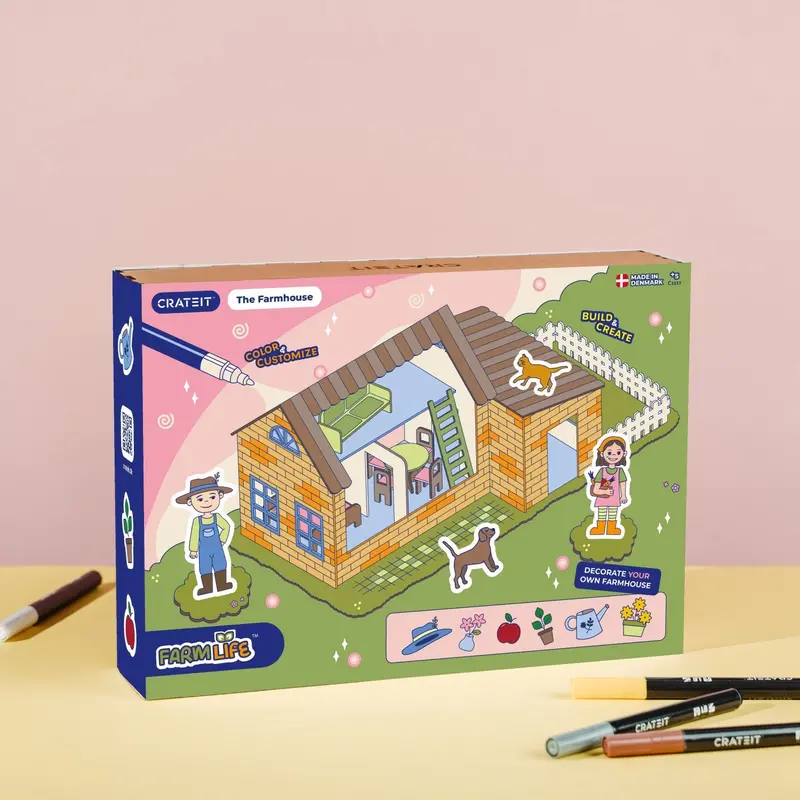 Crateit The Farm Wooden Legetøj The Farmhouse 1