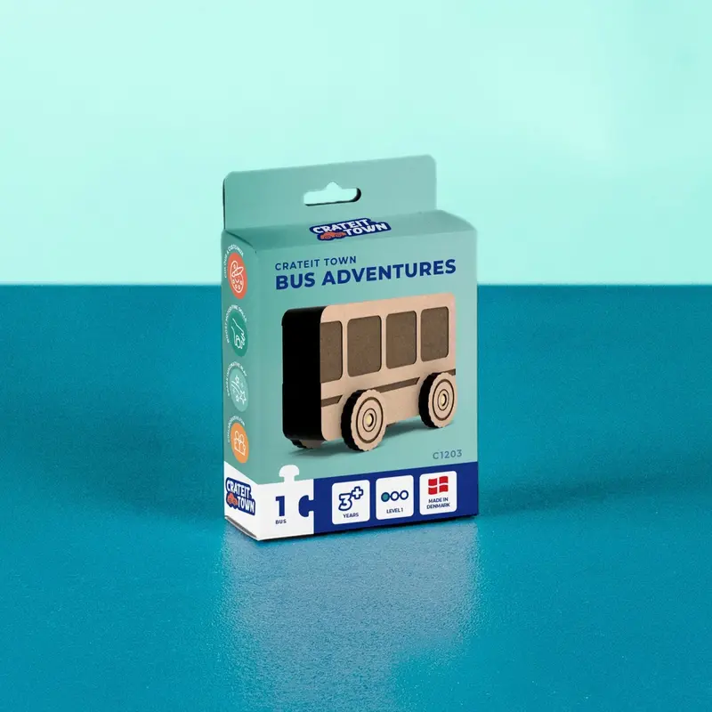 Crateit Town Wooden Legetøj Bus Adventures 1