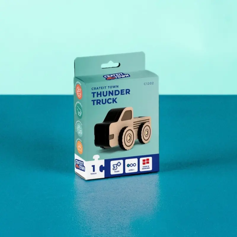 Crateit Town Wooden Legetøj Thunder Lastbil 1
