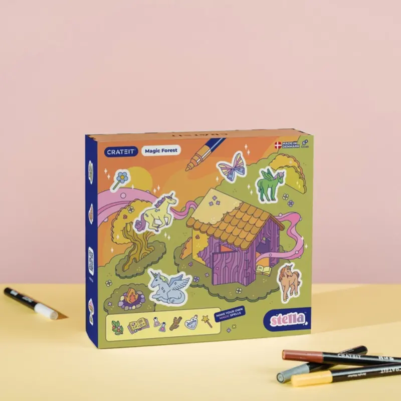 Crateit Unicorn Wooden Legetøj Magic Forest 1