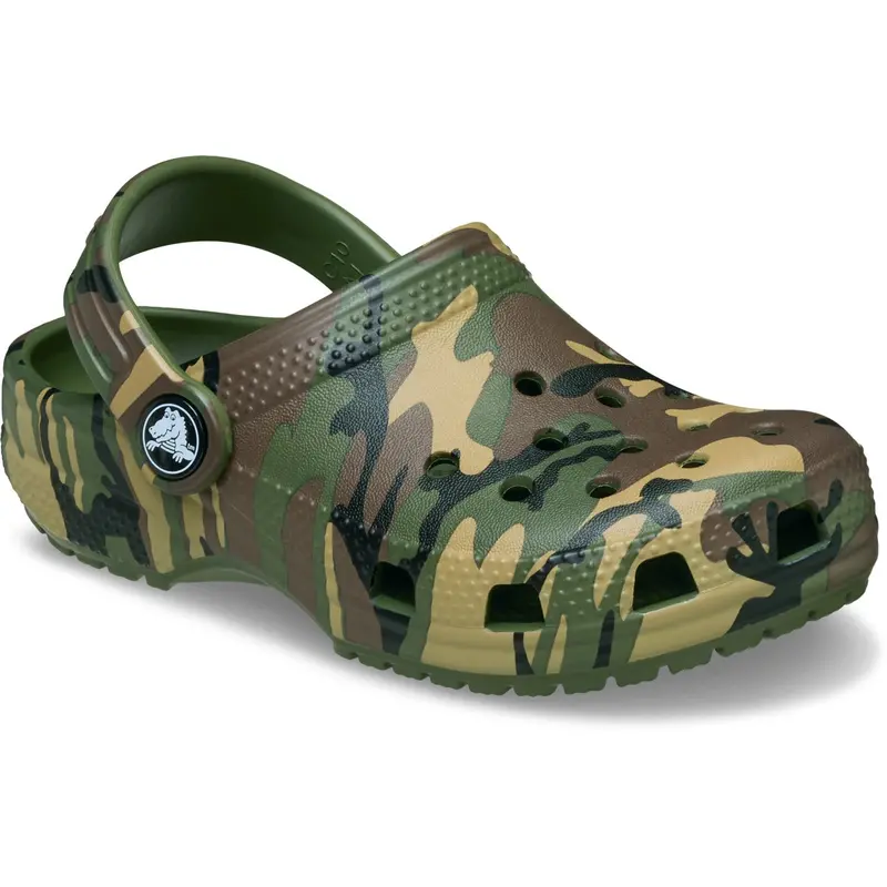 Crocs Army Green/Multi Classic Camouflage Clog 2