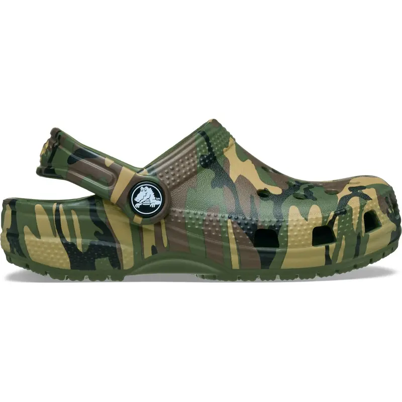 Crocs Army Green/Multi Classic Camouflage Clog 3