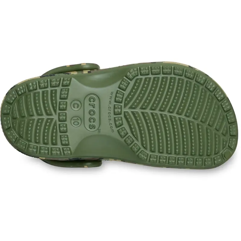 Crocs Army Green/Multi Classic Camouflage Clog 6