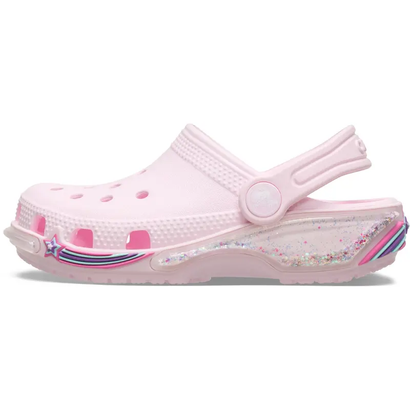 Crocs Pink Milk Classic Star Sprinkel Shaker Clog 4