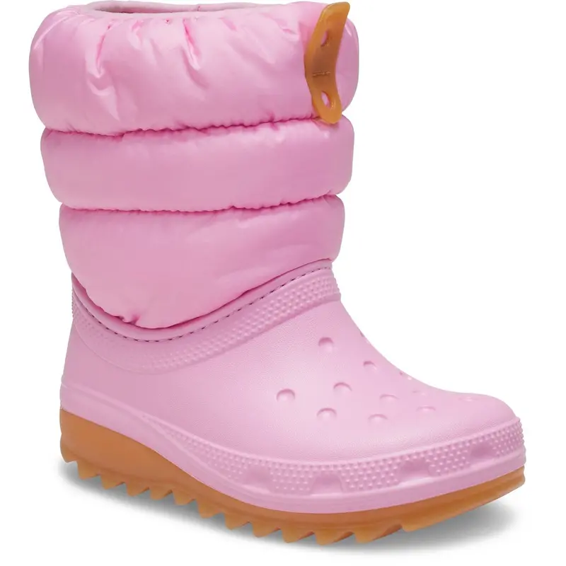 Crocs Pink Tweed/Gum Classic Neo Puff Støvle 2