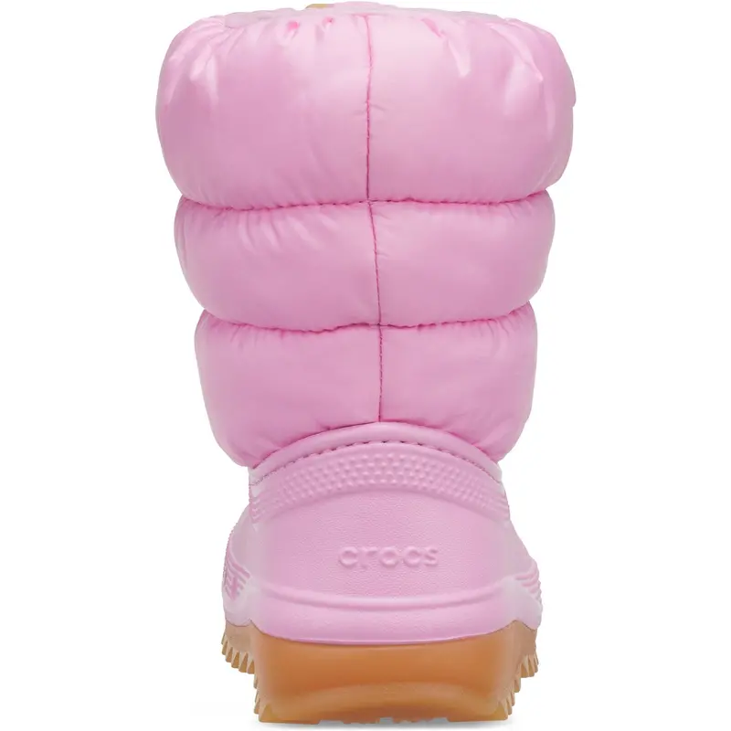 Crocs Pink Tweed/Gum Classic Neo Puff Støvle 5