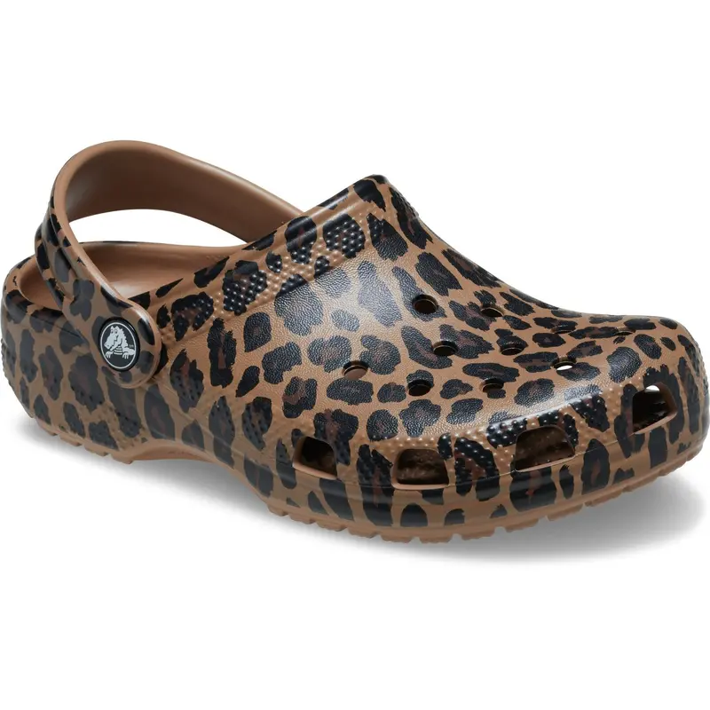 Crocs Sepia/Leopard Classic Animal Clog 2