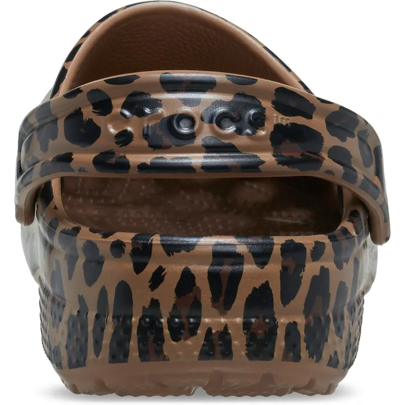 Crocs Sepia/Leopard Classic Animal Clog 5