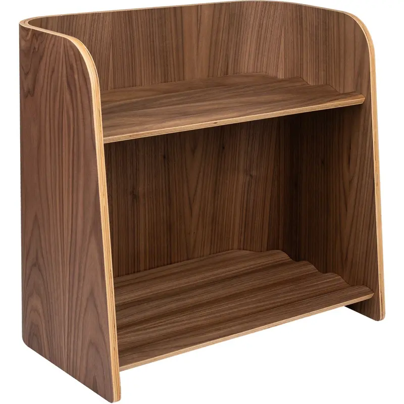 Curve Lab Walnut Small Curvy Bogreol 1