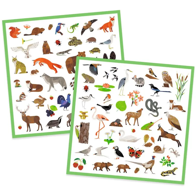Djeco Klistermærker, Fauna 2