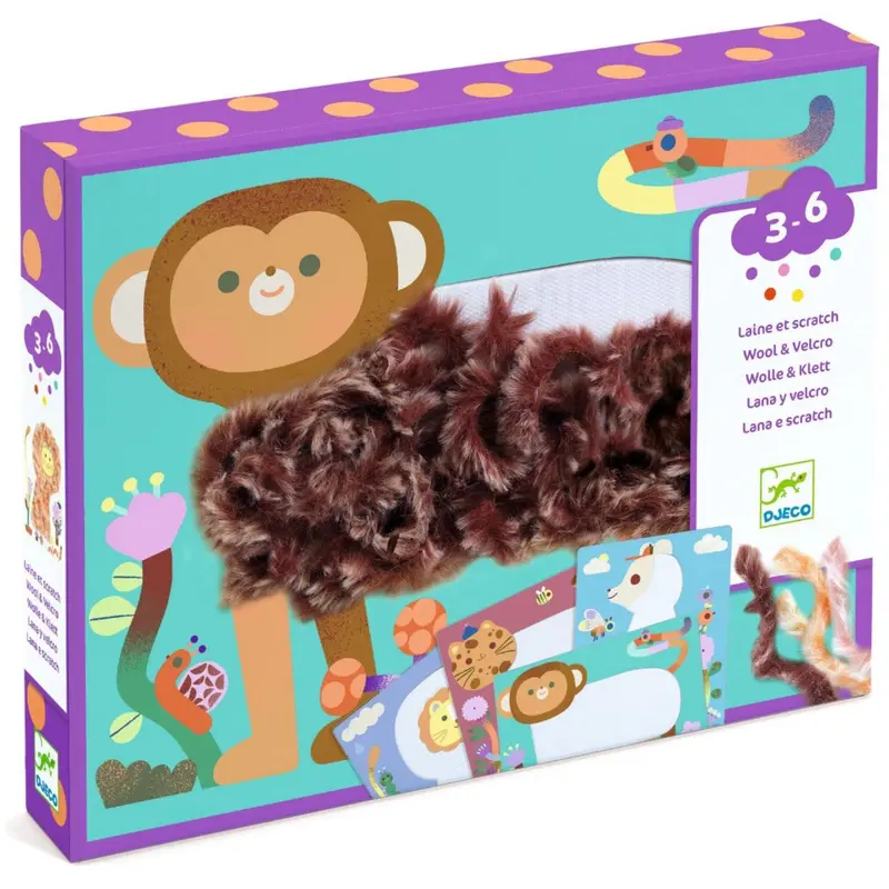 Djeco Kreativ Garn Fluffy Venner! 1
