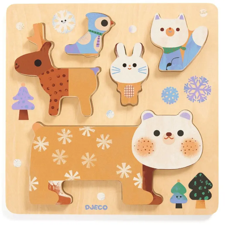 Djeco Woodystack Puslespil 2