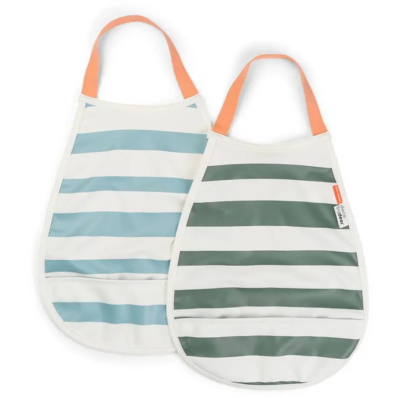 Donebydeer Blue/Green Pull-Over Hagesmæk 2-Pak Stripes 1
