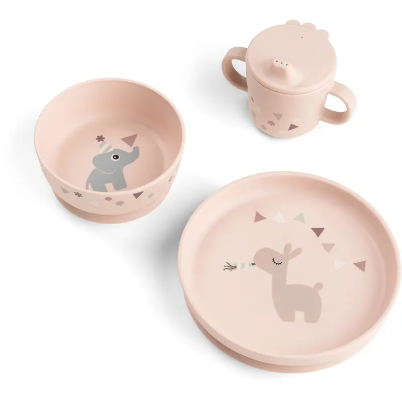 Donebydeer Celebration Powder Foodie Spisesæt Med Sugekop 1