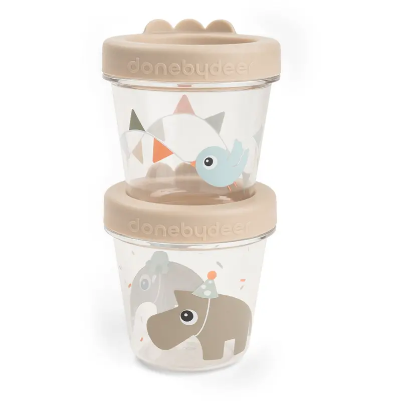 Donebydeer Celebration Sand Babymad Bøtte 2-Pak 1