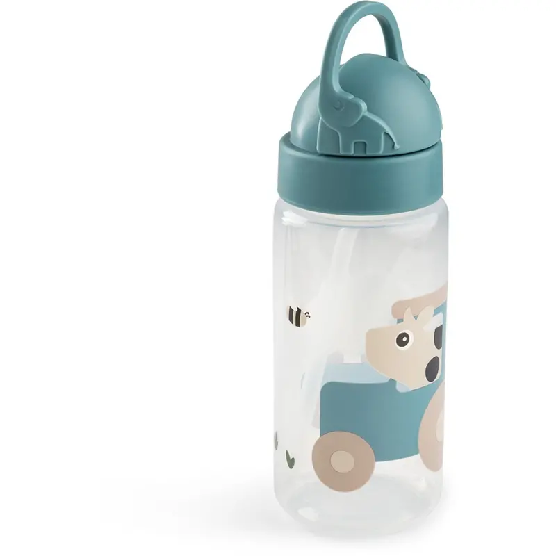 Donebydeer Tiny Farm Blue Drikkedunk Med Sugerør 350 Ml 1