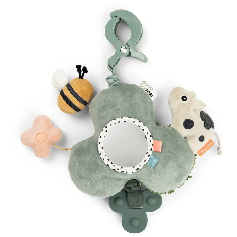 Donebydeer Tiny Farm Green Aktivitetsspejl Med Clip 1