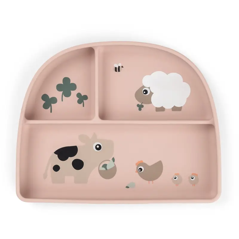 Donebydeer Tiny Farm Powder Stick&Stay Inddelt Tallerken 1