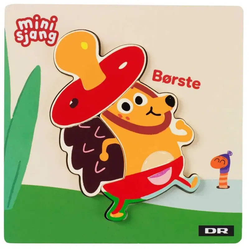 Dr Træpuslespil, 3 Brikker, Børste 1
