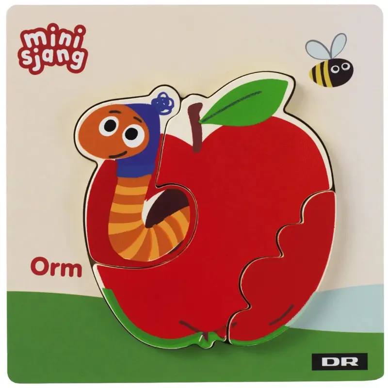 Dr Træpuslespil, 3 Brikker, Orm 1