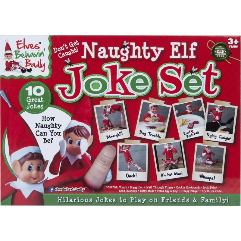 Elves Behavin' Badley Naughty Elf Box Of 10 Jokes 1