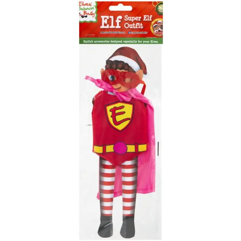 Elves Behavin' Badley Pink Elf Super Kids Outfit 2