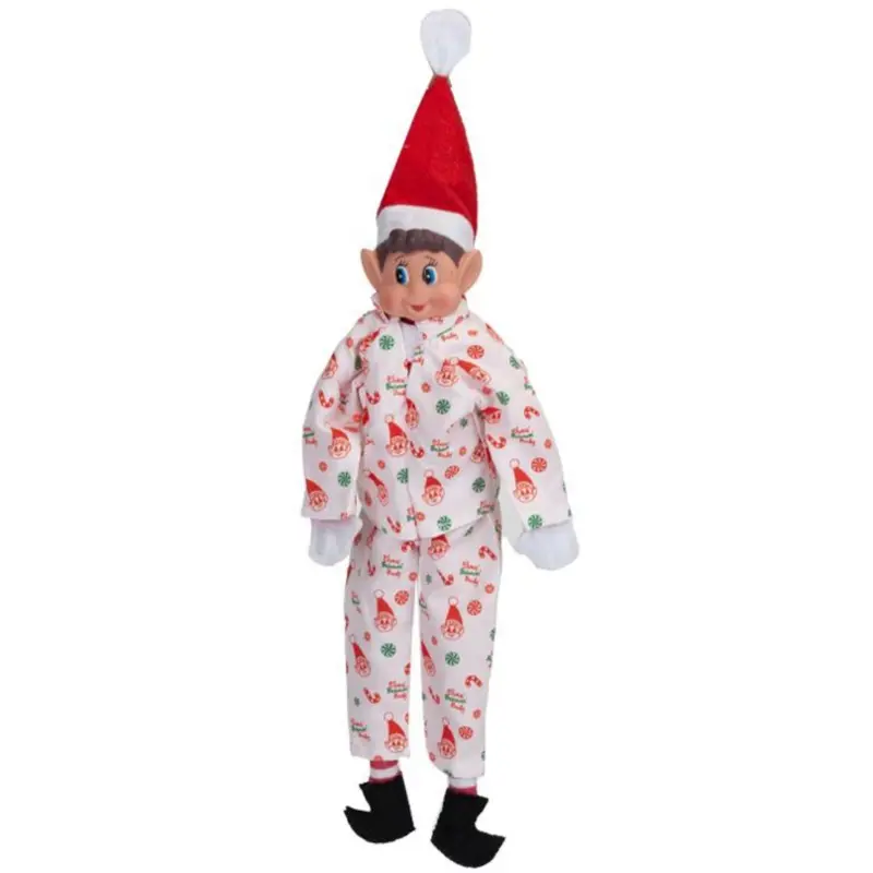 Elves Behavin' Badley White Elf Design Pyjamas 1