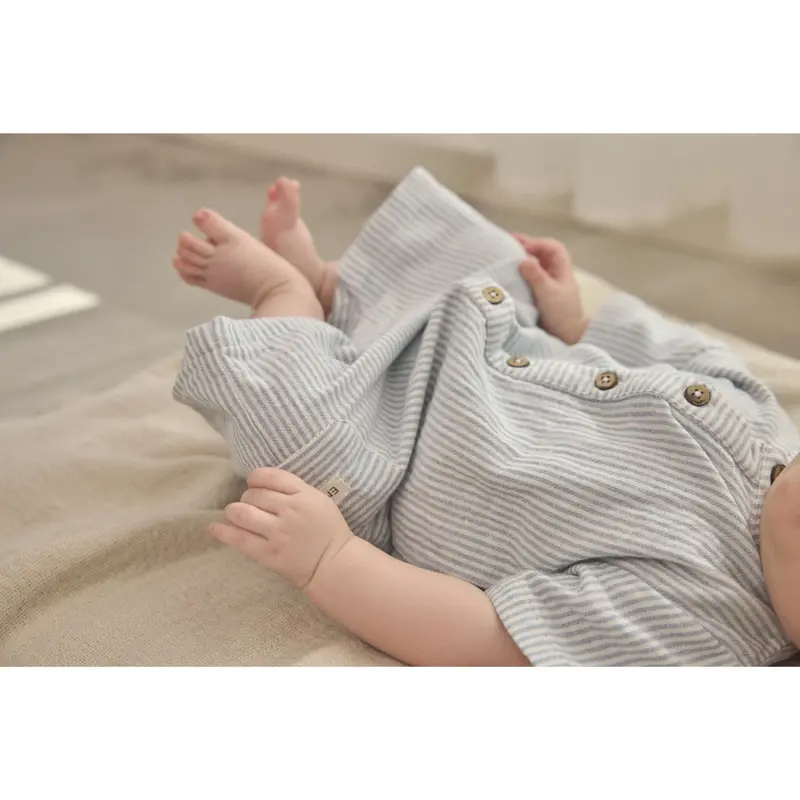 En Fant Citadel Playsuit Muslin Stripe 6