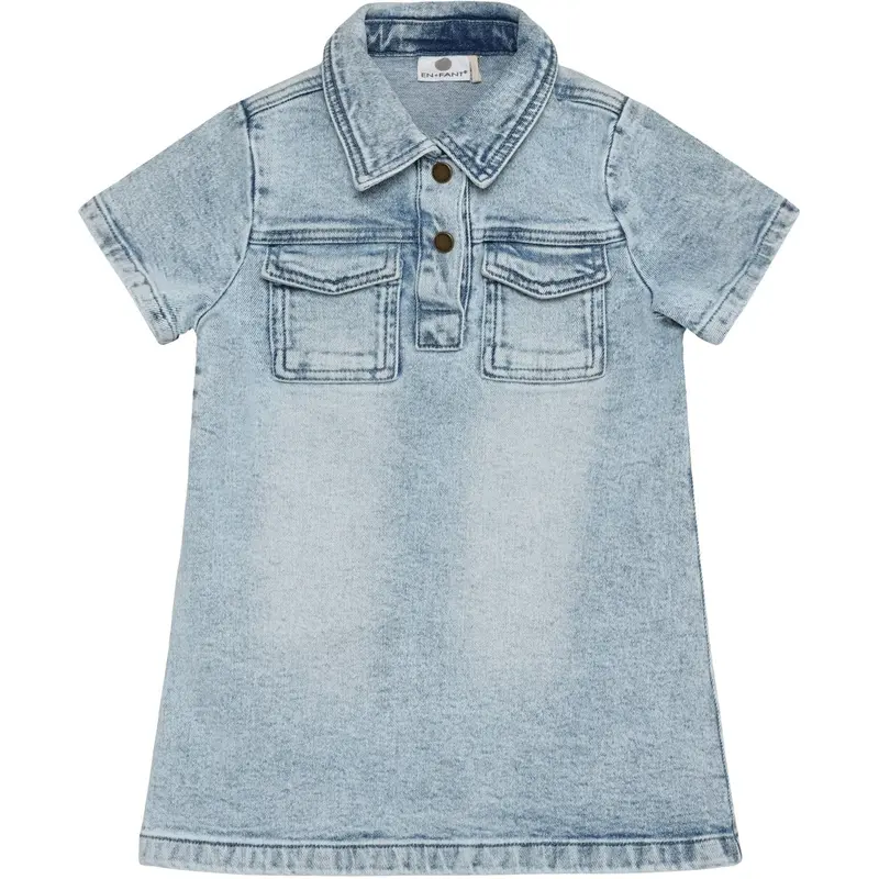 En Fant Light Blue Denim Kjole Denim 1