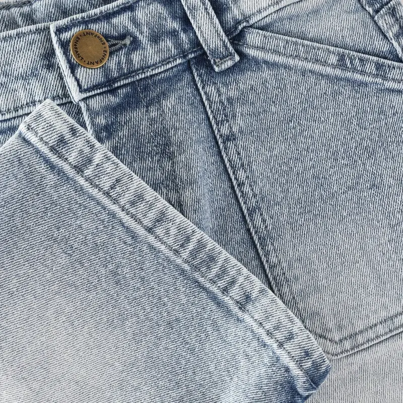 En Fant Light Blue Denim Shorts Denim Bermuda 2