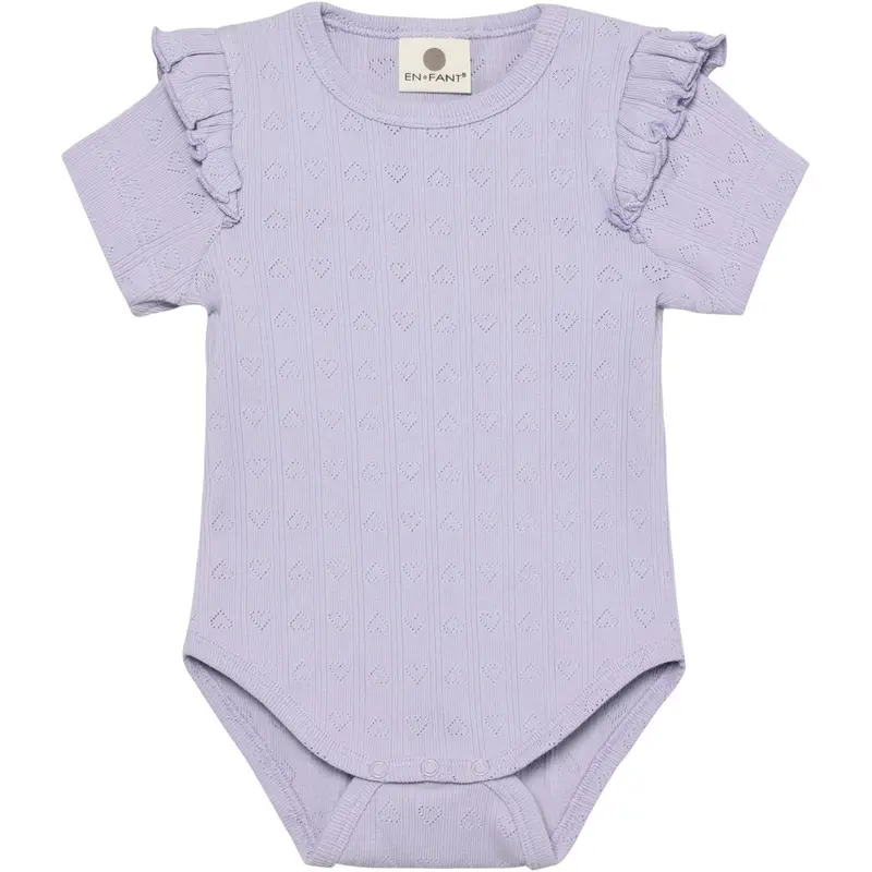 En Fant Purple Heather Body Ss Pointelle 1