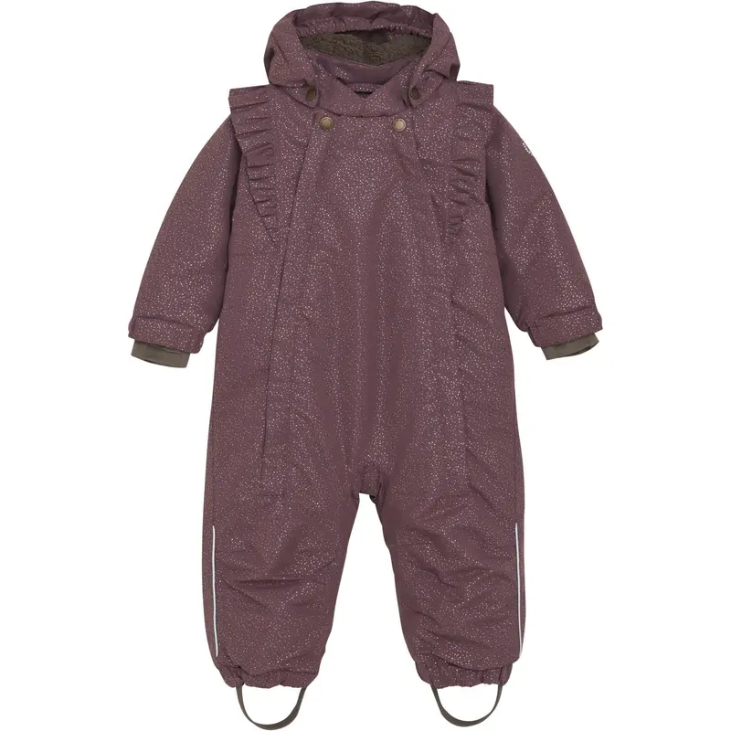 En Fant Rose Taupe Baby Flyverdragt W. Flæser 1