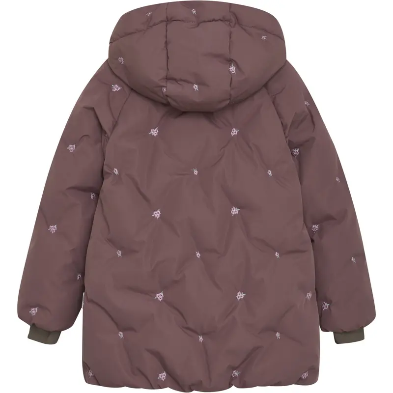 En Fant Rose Taupe Jakke Puffer W. Embroidery 2