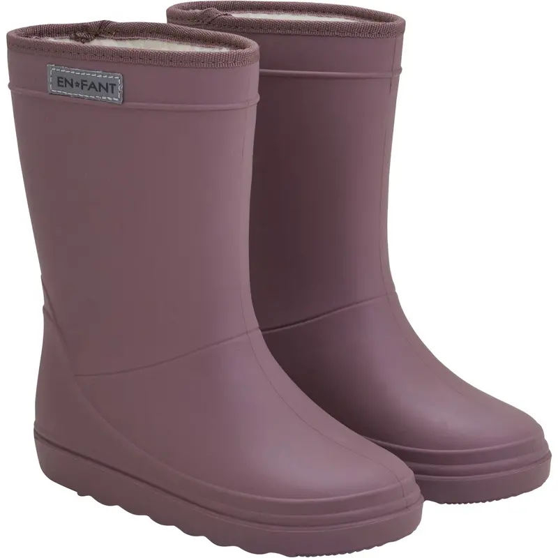 En Fant Rose Taupe Thermo Støvler Solid 1