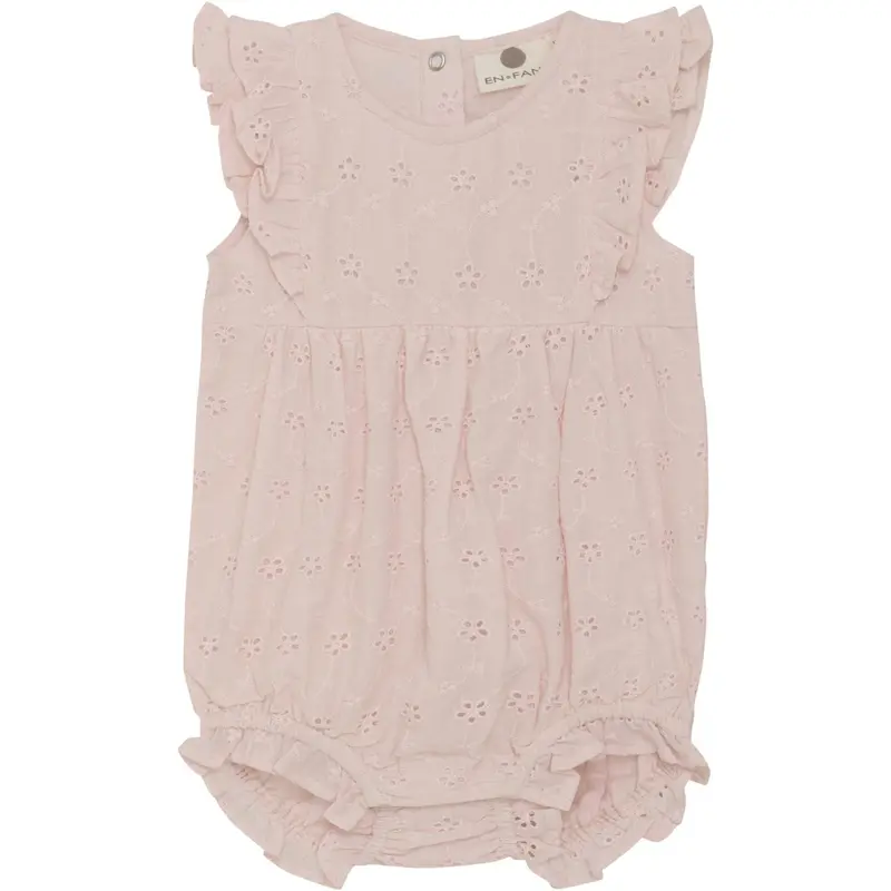 En Fant Veiled Rose Romper 1