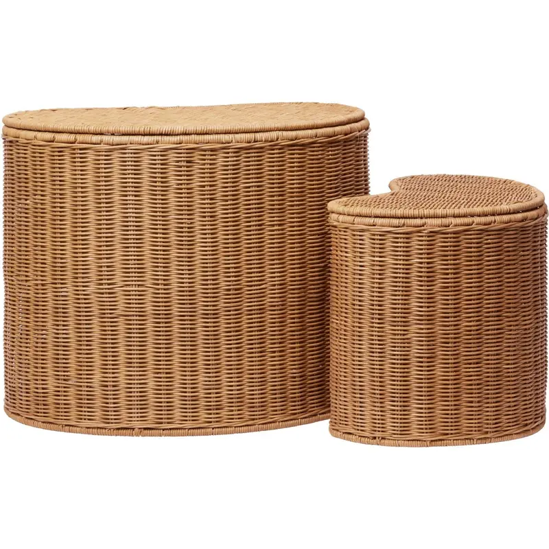 Ferm Living Natural Willora Flettet Opbevaring 2-Pak 1