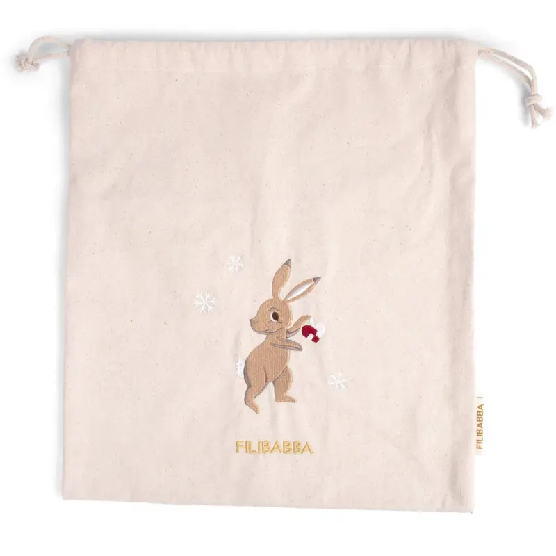 Filibabba Hare Embroidered Gavepose Gots Wonderful Winter Mountain 1
