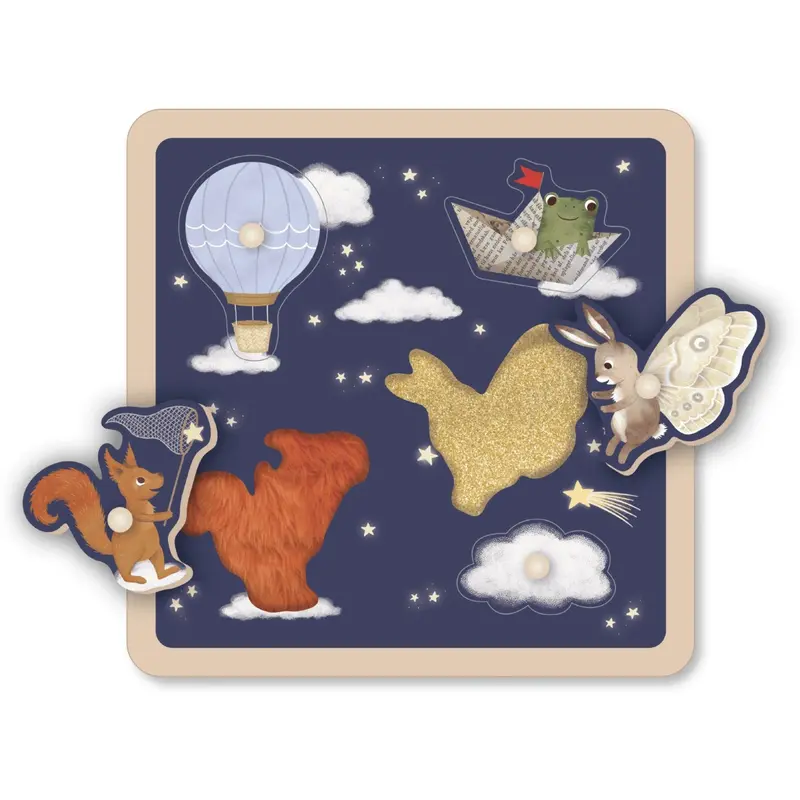 Filibabba Little Adventurers Wooden Sensory Puslespil 1