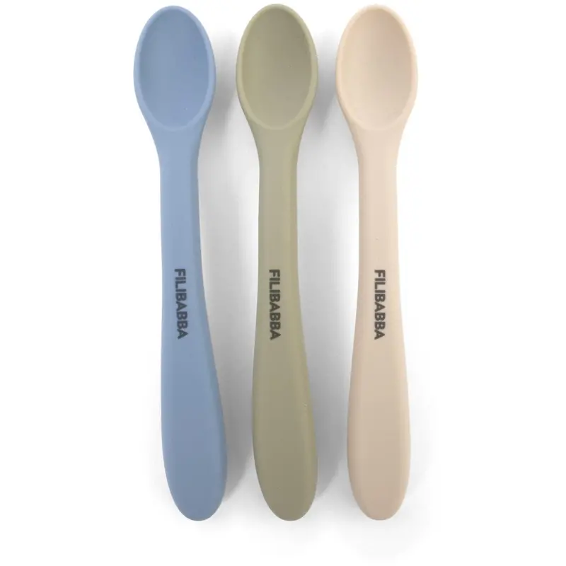 Filibabba Ocean Mix Silicone Feeding Skeer 3-Pak 1