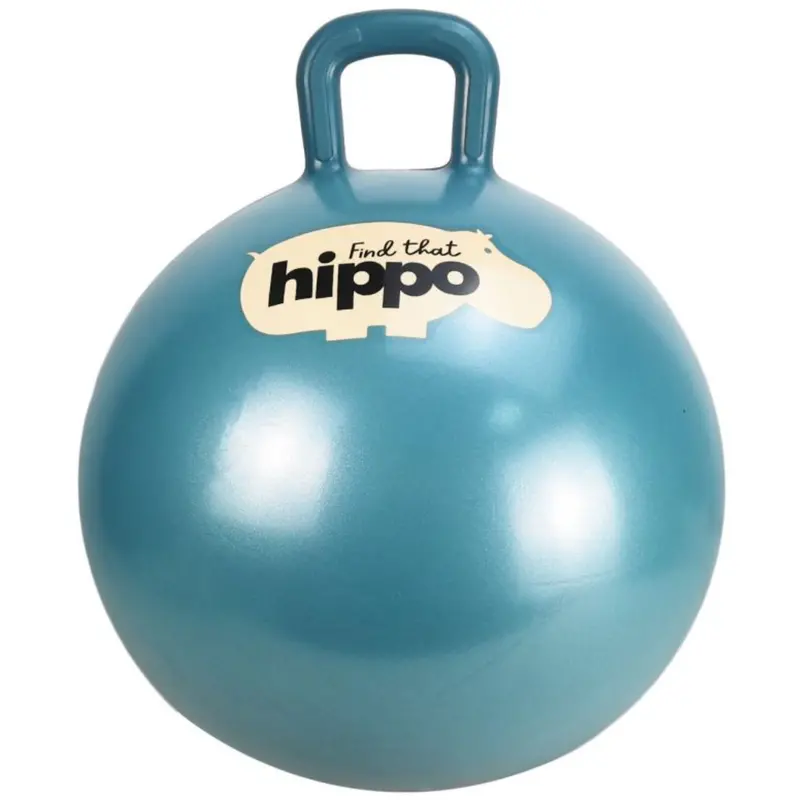 Find That Hippo Hoppebold Med Håndtag - Farve Mørk Cyan, Str. 45 Cm 1