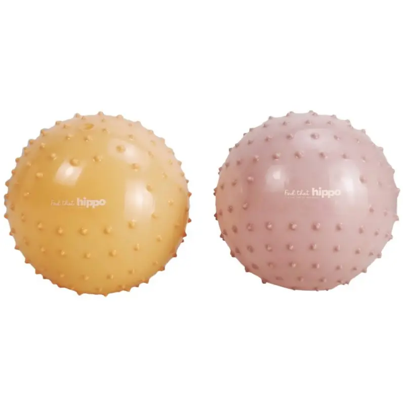 Find That Hippo Sansebolde - Sæt Med 2 Stk., Farver Buff & Rosy Brown 1