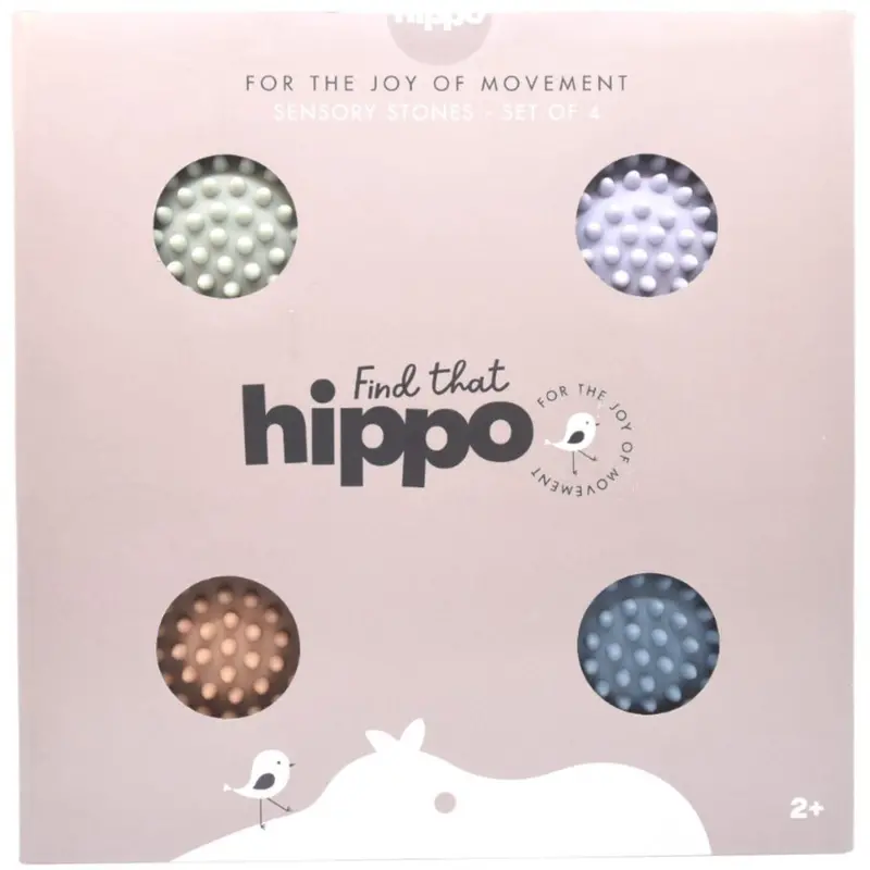 Find That Hippo Sansesten - Sæt Med 4 Stk., Model Sunset 2