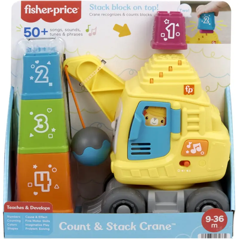 Fisher-Price® Tæl & Stabl Kran 1