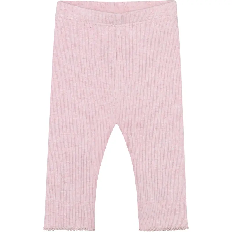 Fixoni Bleached Mauve Melange Leggings Melange Rib 1